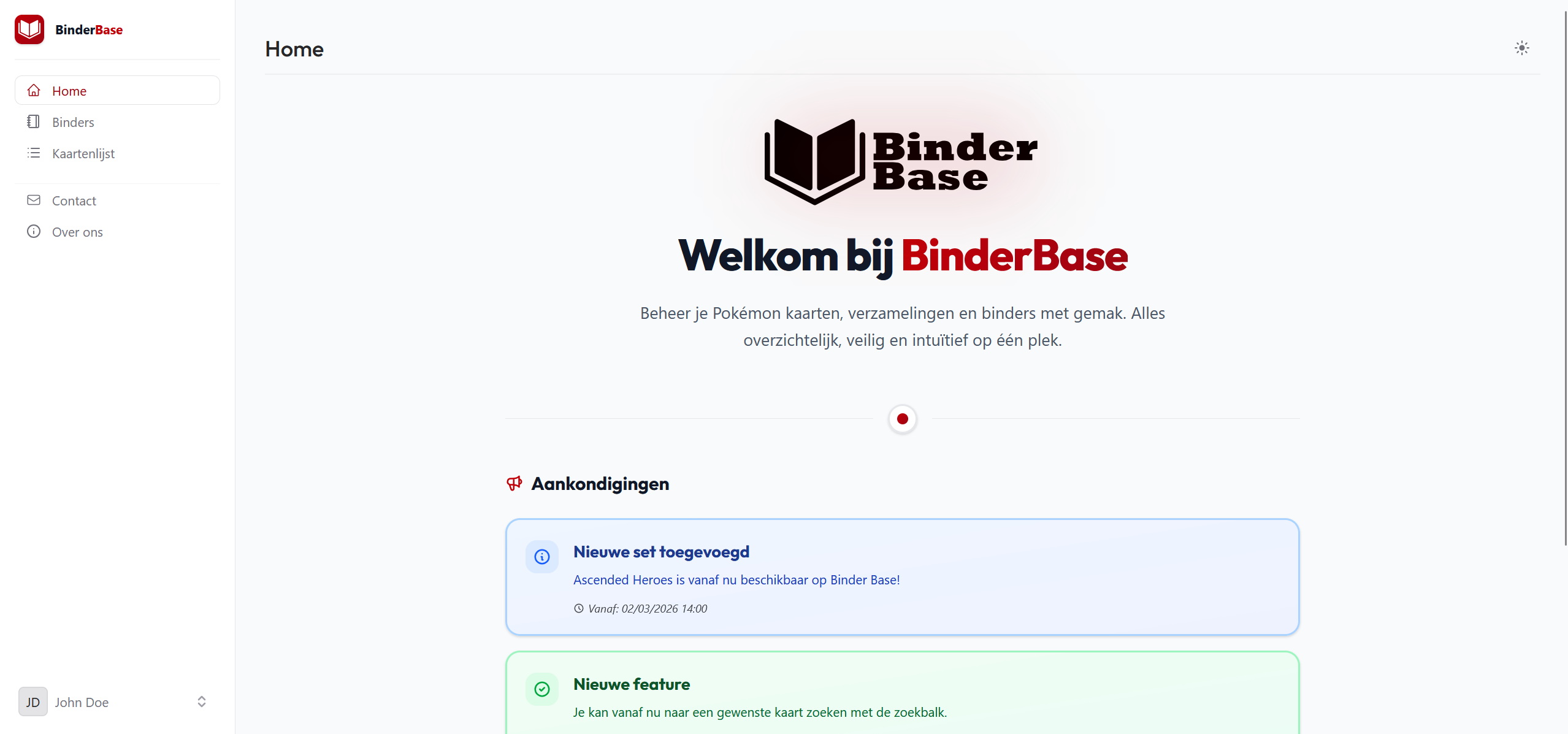 Binderbase preview